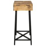 Dressing Table 105x35x75 cm Solid Rough Mango Wood and Iron 372738