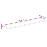 Table Top 140x60x2.5 cm Rectangular Solid Wood Mango 371473