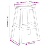 Garden Bar Set 4 pcs White HDPE 3335804