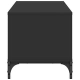 TV Cabinet Black 102x40x41 cm Engineered Wood and Powder-coated Steel 842411