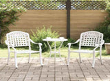 Garden Chair 2 pcs White 55 x 56.5 x 91cm Aluminium 42002372