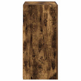 Sideboard with LED Lights Smoked Oak 80x35x75 cm 815729