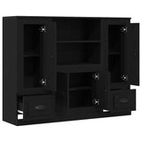 Highboard Black Oak 132 x 35.5 x 103.5 cm Engineered wood 3333078