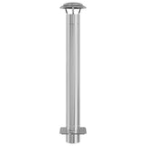 Chimney Extension Silver 25 x 25 x 132 cm Stainless steel 42008451