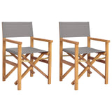 Dining Chair Folding Brown and Light Grey 56 x 54 x 87 cm 42032680