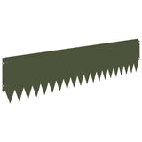 Lawn Edging 10 pcs 103 x 25 cm Steel Olive Green 8008496