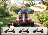 Pedal Go Kart for Kids Aged 3-6 Years, with Freewheel System, Brake, EVA Anti-Slip Wheels, Red T3398P378924