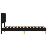 Bed Frame with Headboard Black 90 x 190 cm Fabric 42027823