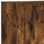 4 Piece TV Wall Units with LED Smoked Oak Engineered Wood 3216651