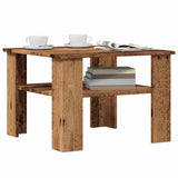 ZNTS Coffee Table Old Wood 60x60x42 cm Engineered Wood 855794