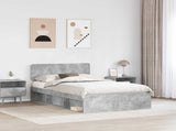Bed Frame with Headboard Concerte 120 x 200 cm Solid Pine Wood 3412099