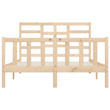 Bed Frame without Mattress 140x200 cm Solid Wood Pine 3107613