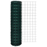 Fence Panels PVC-coated iron Green 140575