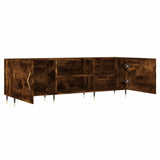 TV Cabinet Smoked Oak 150x30x50 cm Engineered Wood 829081