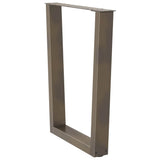 Dining Table Legs V-Shape 3 pcs Natural Steel 70x cm Steel 4012663