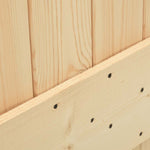 Sliding Door with Hardware Set 85x210 cm Solid Wood Pine 3332672