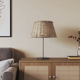 Lamp Shade Brown 50x30 cm Wicker 364395