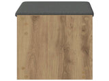 Hall Bench with Cushion with Shelf Artisan Oak 63 x 38 x 45 cm 891575