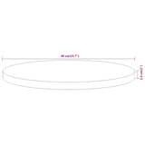 Table Top 40x2.5 cm Round Solid Wood Acacia 370046