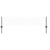 Fence with Post Grey 0.4 x 100 m Steel and PVC 3336914