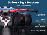12V Kids Electric Ride On Car with 3 Wheeler, MP3 Player, Horn, 2 Speeds, LED Lights for Boys & T3398P422429