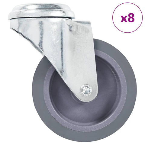 8 pcs Bolt Hole Swivel Casters 75 mm 277851