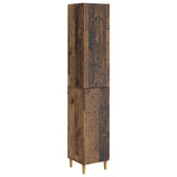 Cabinet Set 2 pcs Old Wood 33 x 34.5 x 90 cm Engineered Wood 3416554