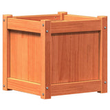 Garden Planters 2 pcs Wax Brown Solid Wood Pine 837409