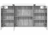 Bathroom Mirror Cabinet Grey Sonoma 100 x 14.5 x 70 cm 889132