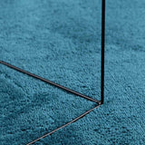 Rug OVIEDO Short Pile Turquoise 240x240 cm 375606
