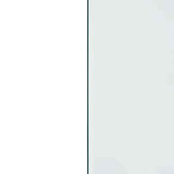 Fireplace Glass Plate Transparent 100 x 50 cm Glass 353852