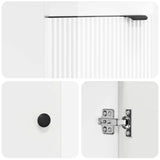 Bathroom Vanity with Sink High Gloss White 42 x 40 x 84.5 cm 890088