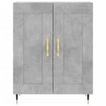 Highboard Concrete Grey 69.5x34x180 cm Engineered Wood 3198325