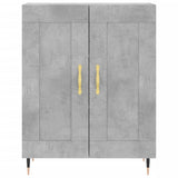 Highboard Concrete Grey 69.5x34x180 cm Engineered Wood 3198325