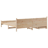 Bed Frame without Mattress 180x200 cm Super King Solid Wood Pine 3309761