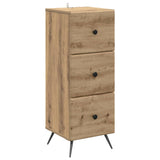 Drawer Cabinet Artisan Oak 33 x 34.5 x 90 cm Engineered Wood 895544