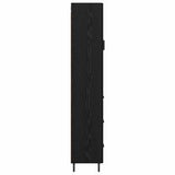 Highboard Black Oak 34.5 x 34 x 180 cm Engineered Wood 3416142