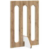 Folding Pet Fence 4 pcs Artisan Oak 201 x 38 x 70 cm 8005970