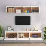 TV Cabinets 5 pcs White Solid Wood Pine 3100150