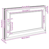 Basement Window RISOR 100 x 70 cm PVC and Glass Anthracite 42047335