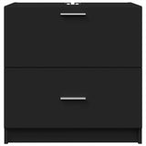 Sink Cabinet Black 59x37x59 cm Engineered Wood 848109
