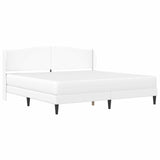 Bed Frame with Headboard White 180 x 200 cm Faux Leather 3415273