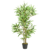 Artificial Bamboo Tree 552 Leaves 120 cm Green 358968