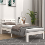 Bed Frame without Mattress White 90x190cm Single 814720
