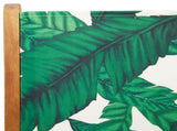 Reclining Garden Chairs 6 pcs Green Fabric and Solid Wood 3214551