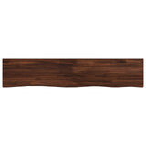 Live Edge Table Top 150 x 30 x 3.5 cm Rectangular Dark Brown 938422