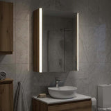 Bathroom Mirror Cabinet Artisan Oak 33 x 11.5 x 50 cm 889222