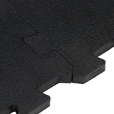 Rubber Floor Tile Black 12 mm 100x100 cm 155673