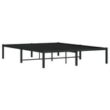 Metal Bed Frame without Mattress Black 140x200cm 373656