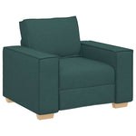 Sofa Set with Cushion 3 pcs Dark Green 220 x 78 x 84 cm Fabric 3324614